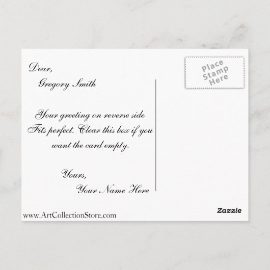 粘り強いマイスターによるシーバ最高のの女王 ポストカード (裏面)