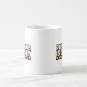 粘り強いライフスタイルへの鍵は粘り強い コーヒーマグカップ (中央)