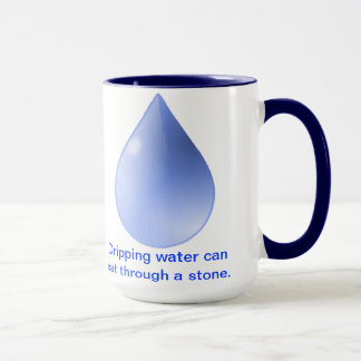 粘り強さ中国のの諺を持つマグカップ。 マグカップ