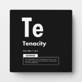 粘り強さ – 成功の要素 – やる気を起こさせる フォトプラーク (正面)