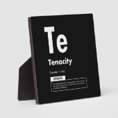 粘り強さ – 成功の要素 – やる気を起こさせる フォトプラーク (正面)