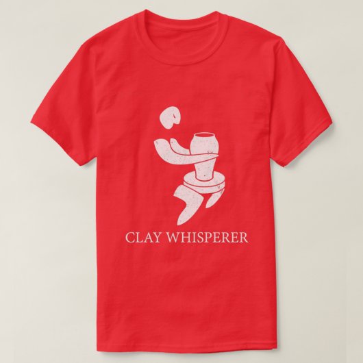 粘土おもしろい泡立て陶芸窯芸ポット Tシャツ (デザイン正面)