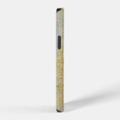 粘土の壁の質感と粘土の室内装飾 iPhoneケース (右側面)