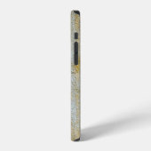 粘土の壁の質感と粘土の室内装飾 iPhoneケース (左側面)