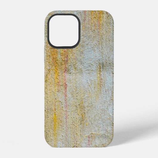 粘土の壁の質感と粘土の室内装飾 iPhoneケース (裏面)