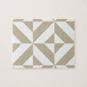 粘土の幾何学的なデコキューブパターン ジグソーパズル (横)