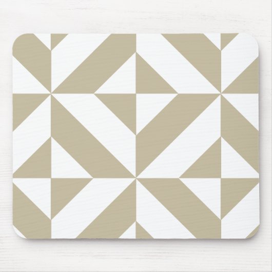 粘土の幾何学的なデコキューブパターン マウスパッド (正面)