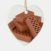 粘土の煉瓦 セラミックオーナメント (右)