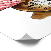 粘土の瓶 – ポッターが花瓶を投げる – 水色 ポスター (角)