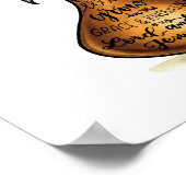 粘土の瓶 – 優雅に成長 – 水彩アート ポスター (角)