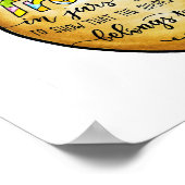 粘土の瓶 – 宝物 – 2コル4 – 水彩画 ポスター (角)