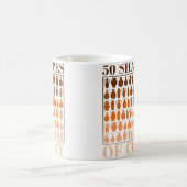 粘土の50の形 - 陶芸ファン コーヒーマグカップ (中央)