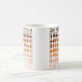 粘土の50の形 - 陶芸ファン コーヒーマグカップ (中央)