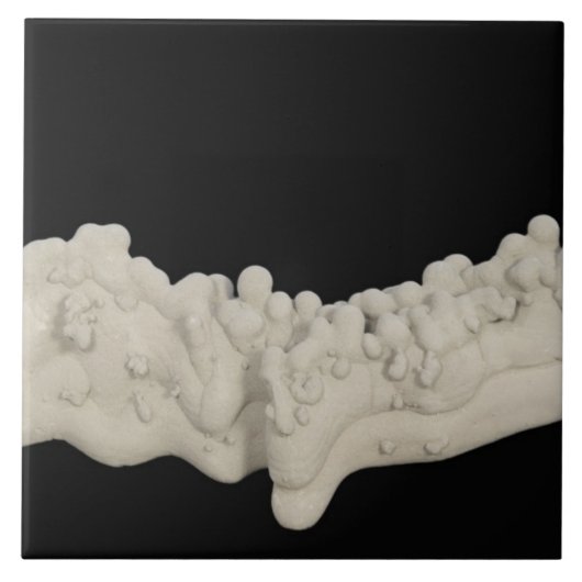 粘土のConcretion タイル (正面)