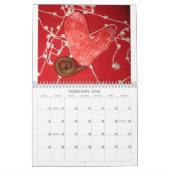 粘土のPooのカレンダー カレンダー (2月 2026)