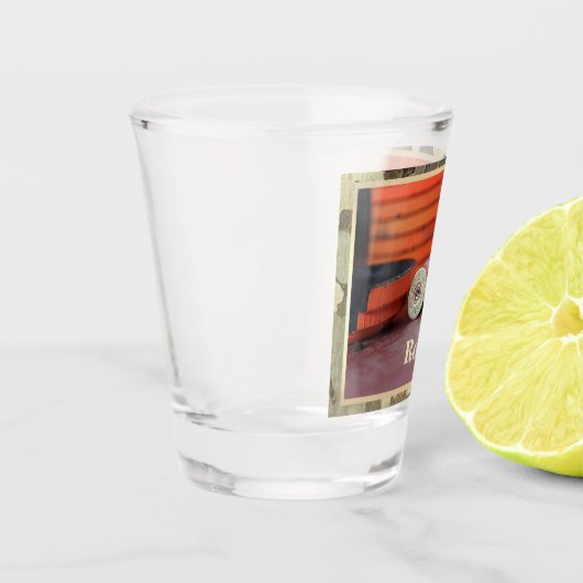 粘土はパーソナライズなトラップ射撃の捜を目標とします ショットグラス (左)