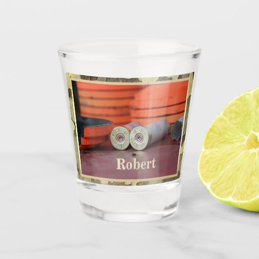 粘土はパーソナライズなトラップ射撃の捜を目標とします ショットグラス (正面)