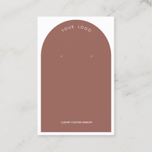 粘土アーチイヤリング表示名刺 名刺 (正面)