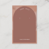 粘土アーチ2イヤリング表示名刺 名刺 (正面)