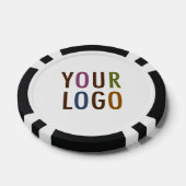 粘土ストライプのトランプのポーカーチップに会社のロカスタムゴを追加 ポーカーチップ (シングル)