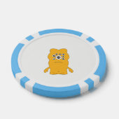 粘土トランプのポーカーチップスベビーブルーストライプのエッジ ポーカーチップ (シングル)