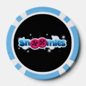 粘土トランプのポーカーチップスベビーブルーストライプのエッジ ポーカーチップ (裏面)