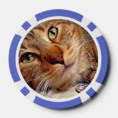 粘土トランプのポーカーチップ – SnapDaddyによる「グリーンアイド子猫」 ポーカーチップ (裏面)