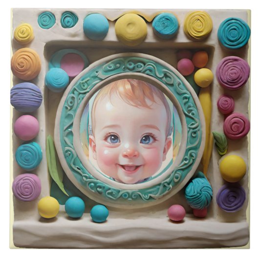 粘土フレーム タイル (正面)