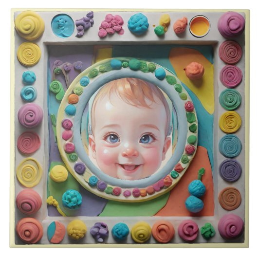 粘土フレーム タイル (正面)