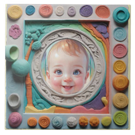 粘土フレーム タイル