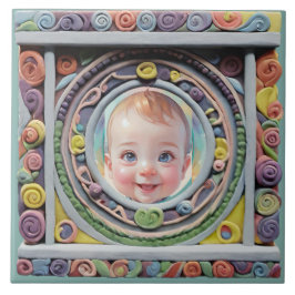 粘土フレーム タイル