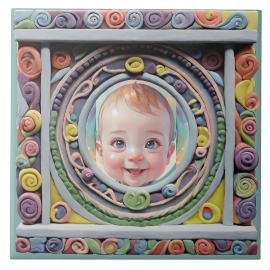 粘土フレーム タイル (正面)