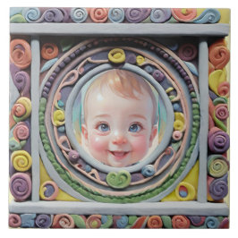 粘土フレーム タイル