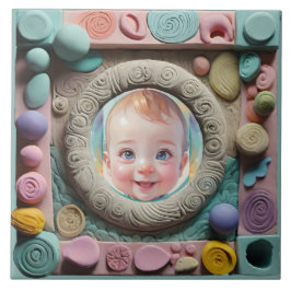 粘土フレーム タイル