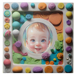 粘土フレーム タイル