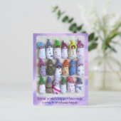 粘土ベビー、大グループ、生命最大の恵み ポストカード (スタンド正面)