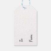 粘土ポットの赤いゲラニウム ギフトタグ (裏面)