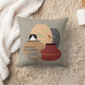 粘土ポット枕 クッション (ブランケット)