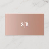 粘土ミニマルと赤面フェグラデーションードの結婚レジストリ エンクロージャーカード (裏面)