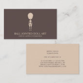 粘土人形製作者 アーティスト マネキン ファッション 名刺 (正面/裏面)