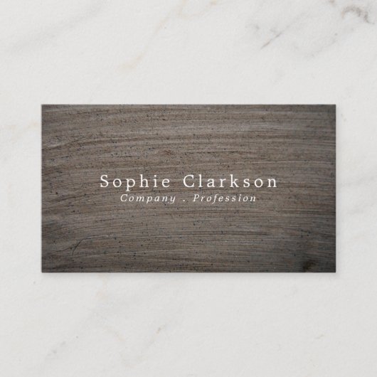 粘土効果素朴、 名刺 (正面)