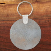 粘土画像付き滑らかなコンクリートセメント キーホルダー (裏面)