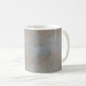 粘土画像付き滑らかなコンクリートセメント コーヒーマグカップ (正面右)