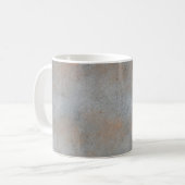 粘土画像付き滑らかなコンクリートセメント コーヒーマグカップ (正面左)