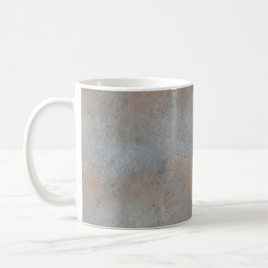粘土画像付き滑らかなコンクリートセメント コーヒーマグカップ (左)