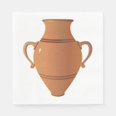 粘土製の花瓶 スタンダードランチョンナプキン (正面)