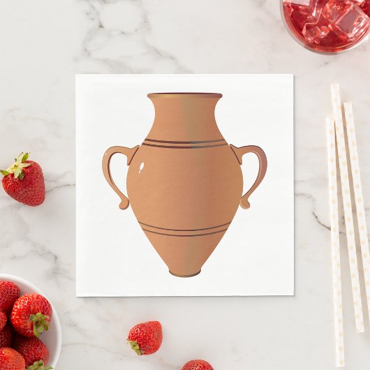 粘土製の花瓶 スタンダードランチョンナプキン