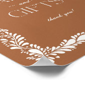 粘土製タラベラスペインのタイルのカードとギフトサイン ポスター (角)