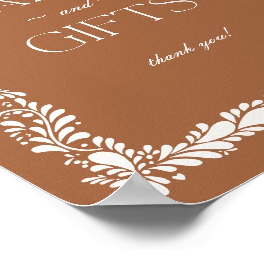 粘土製タラベラスペインのタイルのカードとギフトサイン ポスター (角)