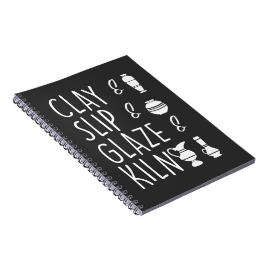 粘土釉スリップまたは滑ること窯陶磁器 ノートブック (右側)